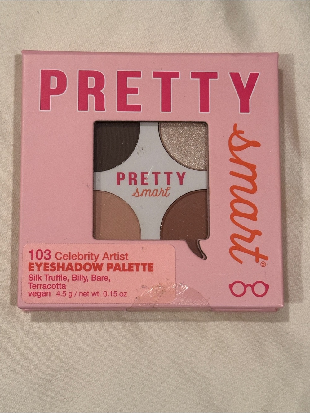 Pretty Smart Eyeshadow Palette — Neutral & Brown Shades w Sparkle